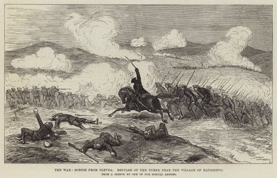 De Oorlog, Uitval uit Plevna, Terugslag van de Turken nabij het Dorp Radishevo door Harry Furniss